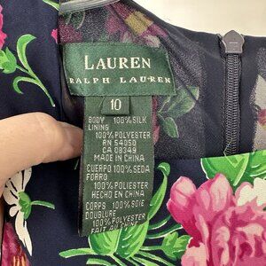 midi dress sundress 100% silk floral sleeveless feminine 10